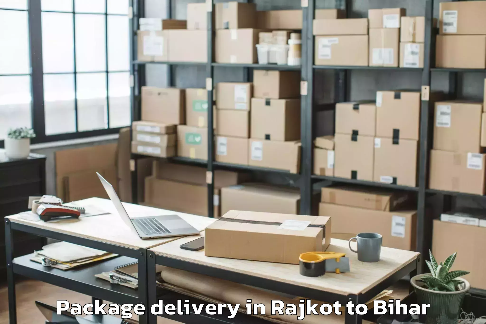 Book Rajkot to Tetaria Package Delivery